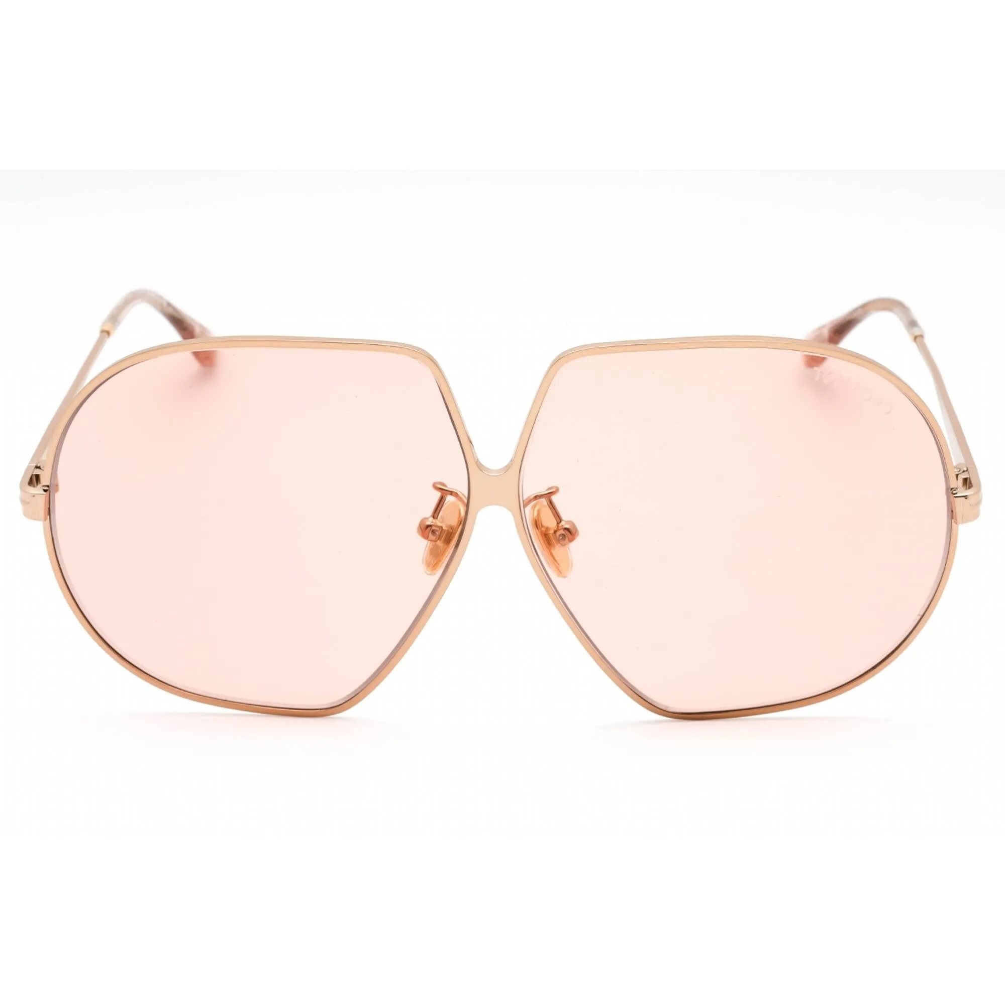 Tom Ford Women's Sunglasses - Gold/Other Metal Oversized Full Rim Frame | FT0785 33E