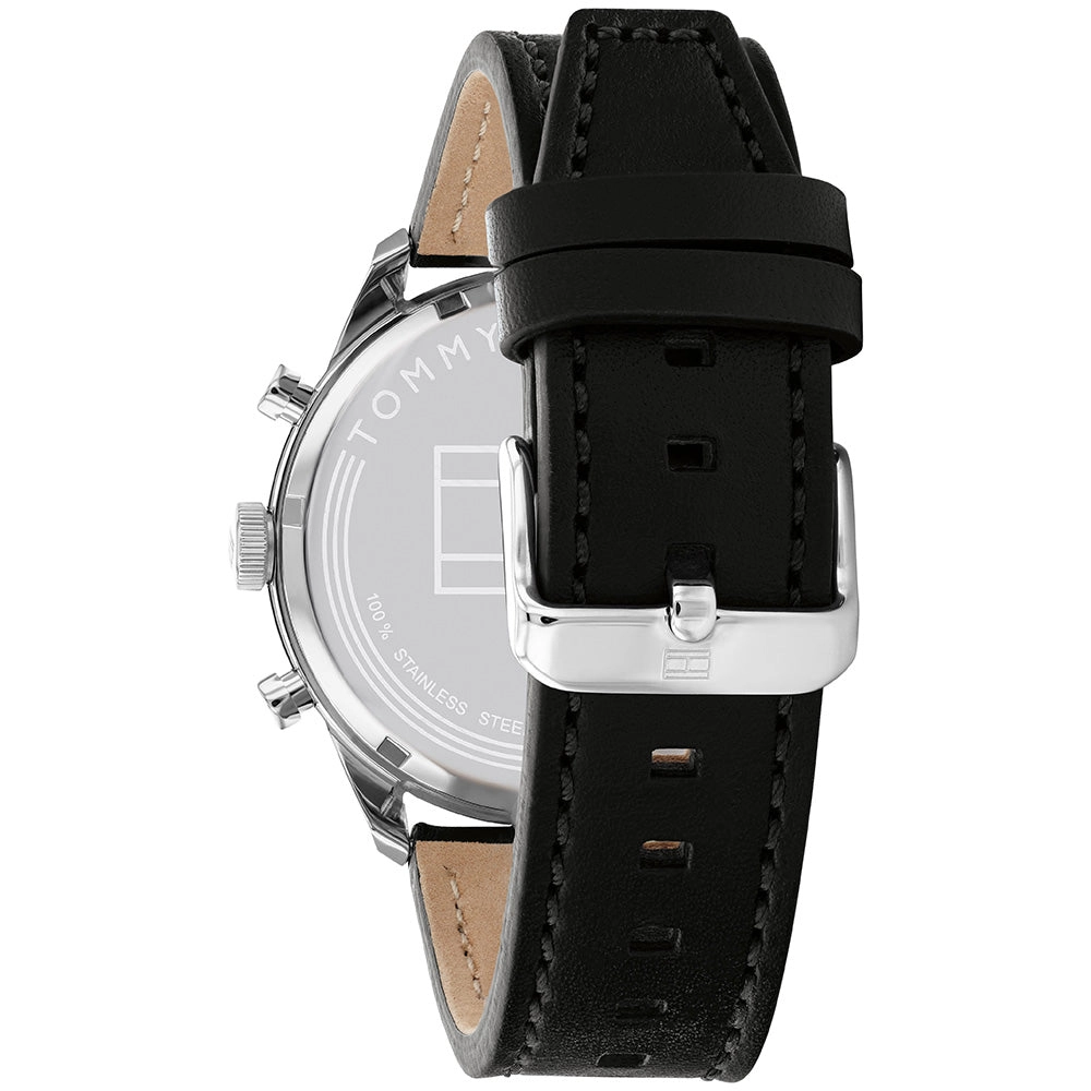 Tommy Hilfiger 1791941 Matthew Black Leather Mens Watch