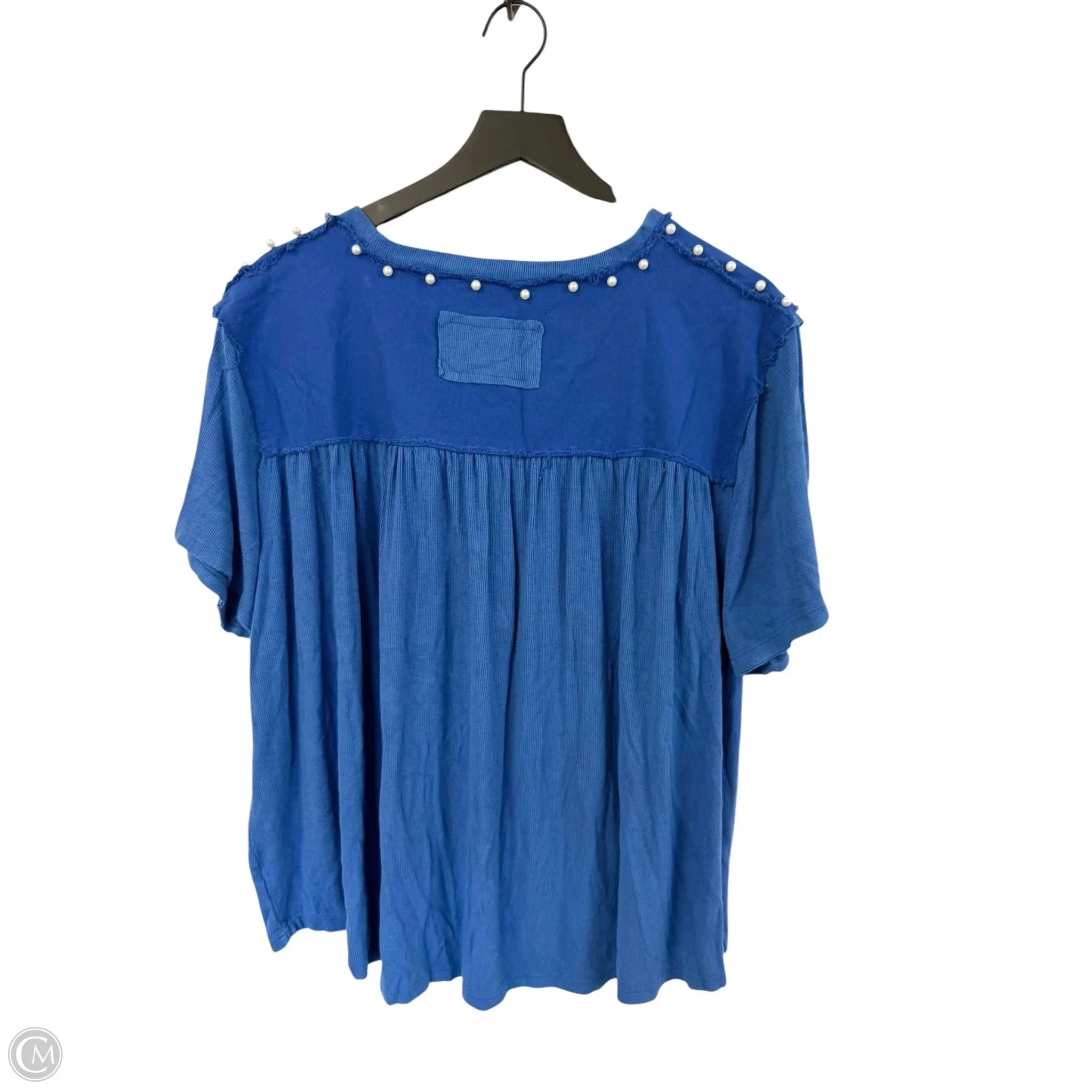 Top Short Sleeve By Pol In Blue, Size: S