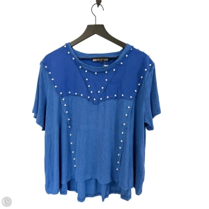Top Short Sleeve By Pol In Blue, Size: S