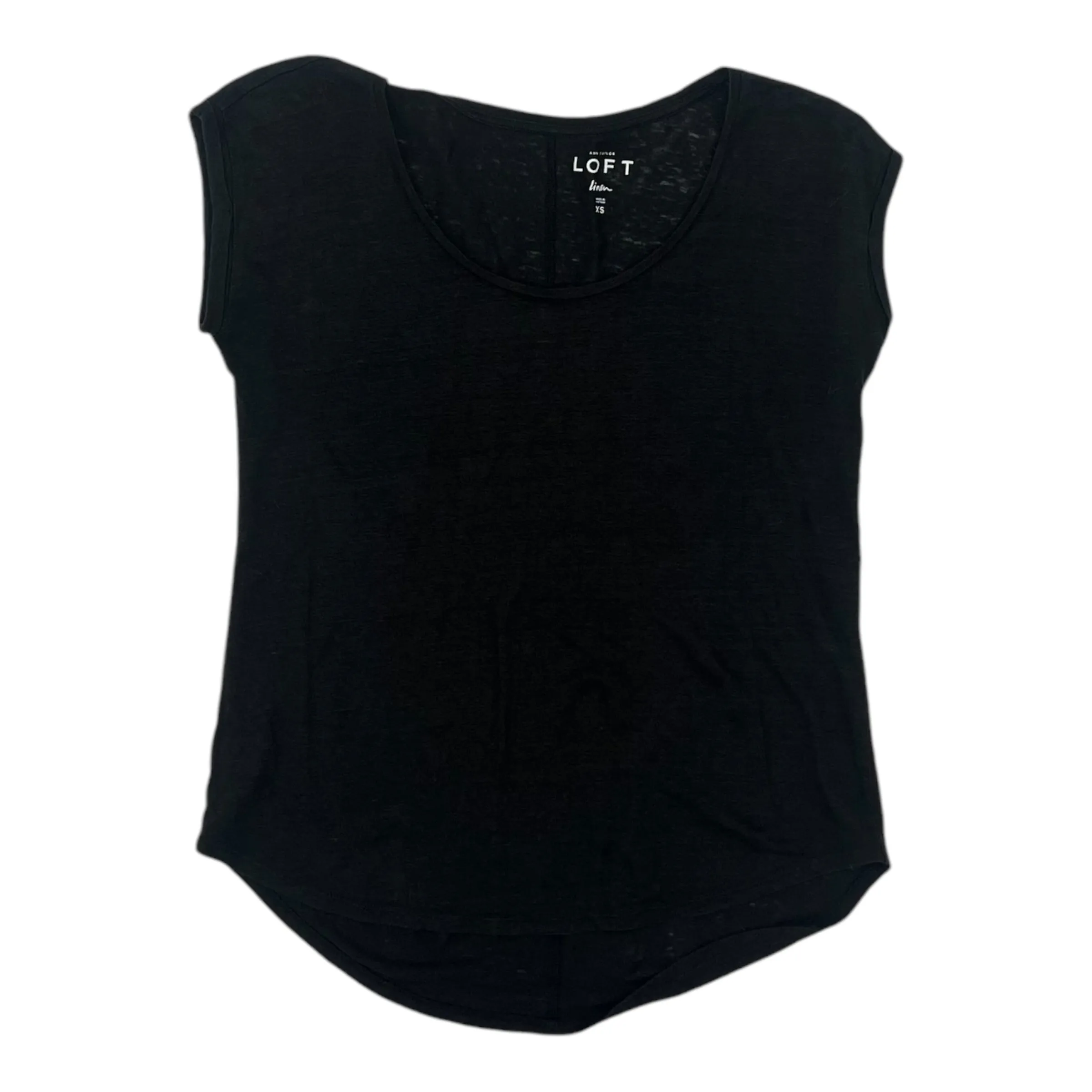 Top Ss By Loft In Black, Size:Xs