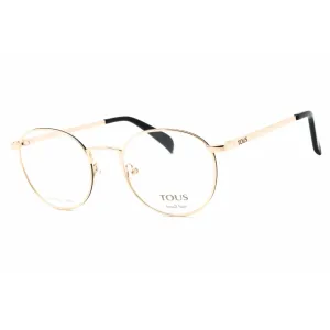 Tous Women's Eyeglasses - Shiny Rose Gold Metal Round Full Rim Frame | VTO443L 0301