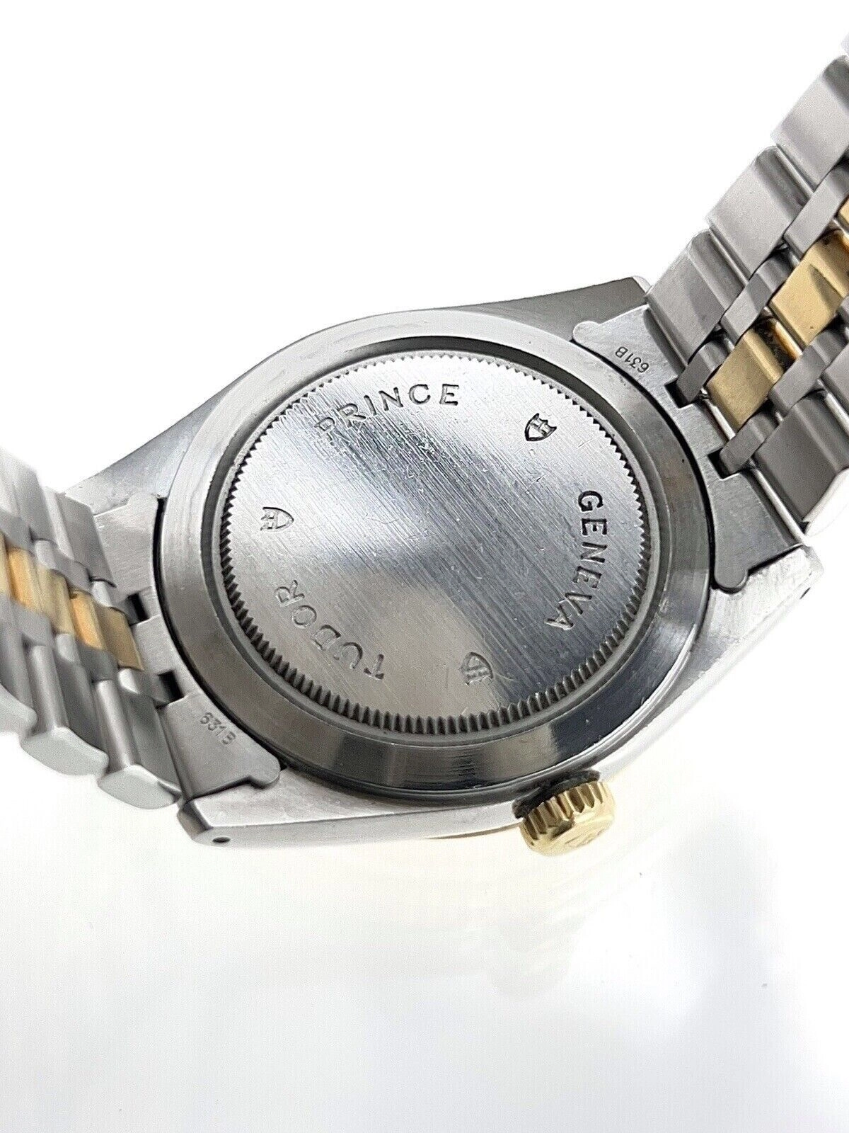 TUDOR Prince Date Day 76213 Champagne Dial Men's Two Tone Automatic Watch