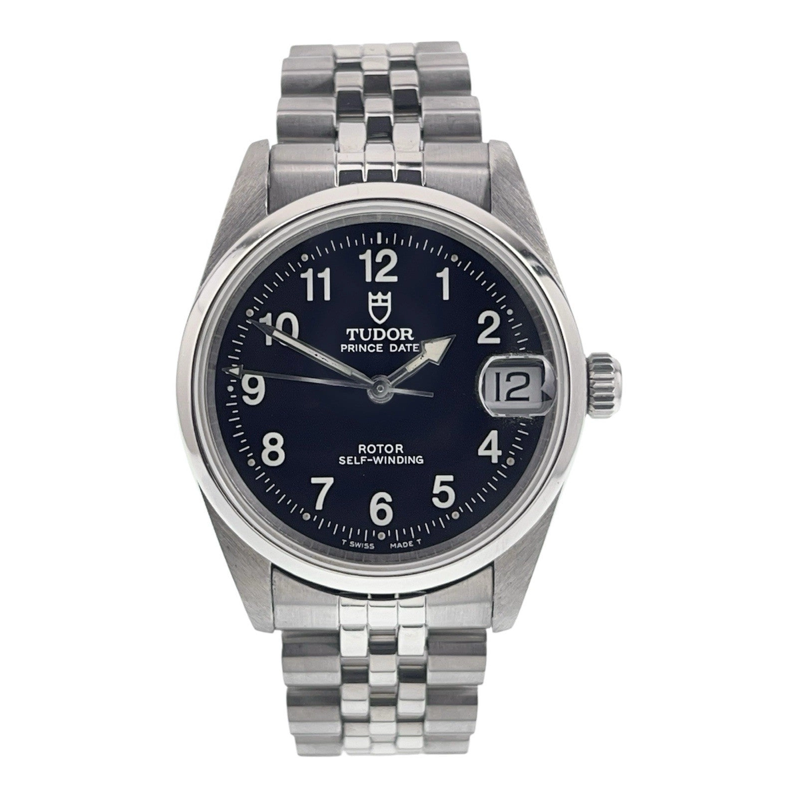 Tudor Prince Date Stainless Steel Black Dial 32mm Automatic Unisex Watch 72000