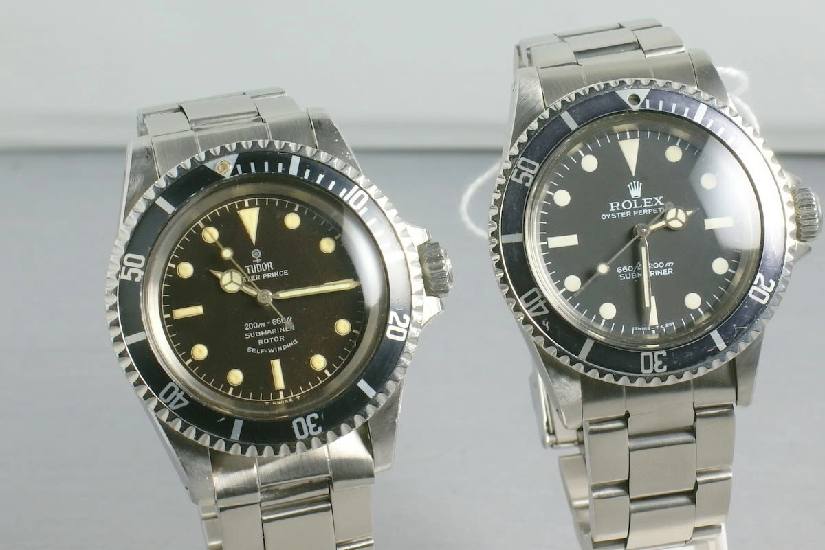 Tudor Submariner silver gilt and light brown dial  7928