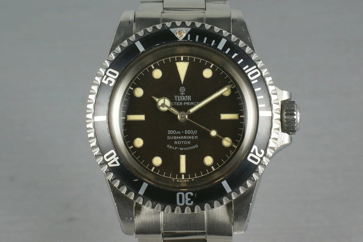 Tudor Submariner silver gilt and light brown dial  7928