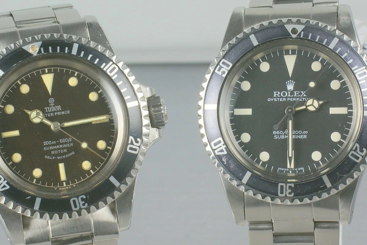 Tudor Submariner silver gilt and light brown dial  7928