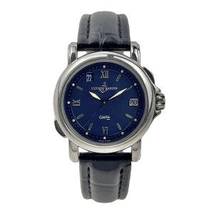 Ulysse Nardin San Marco 203-22 GMT Navy Dial Automatic Men's Watch 37 MM