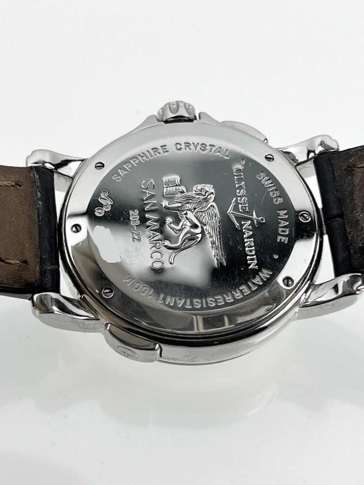 Ulysse Nardin San Marco 203-22 GMT Navy Dial Automatic Men's Watch 37 MM