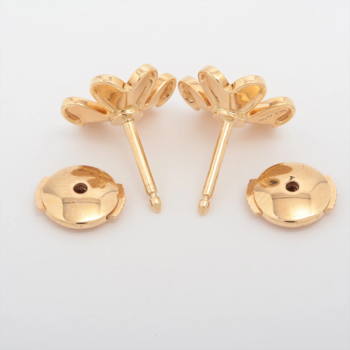 Van Cleef & Arpels Frivole Mini Diamond Gold Earrings