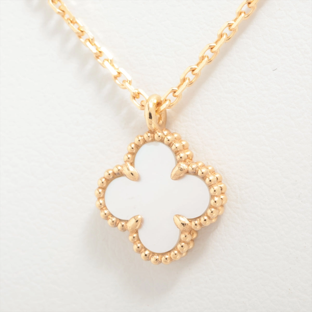 Van Cleef & Arpels Sweet Alhambra Mother of Pearl MOP Necklace