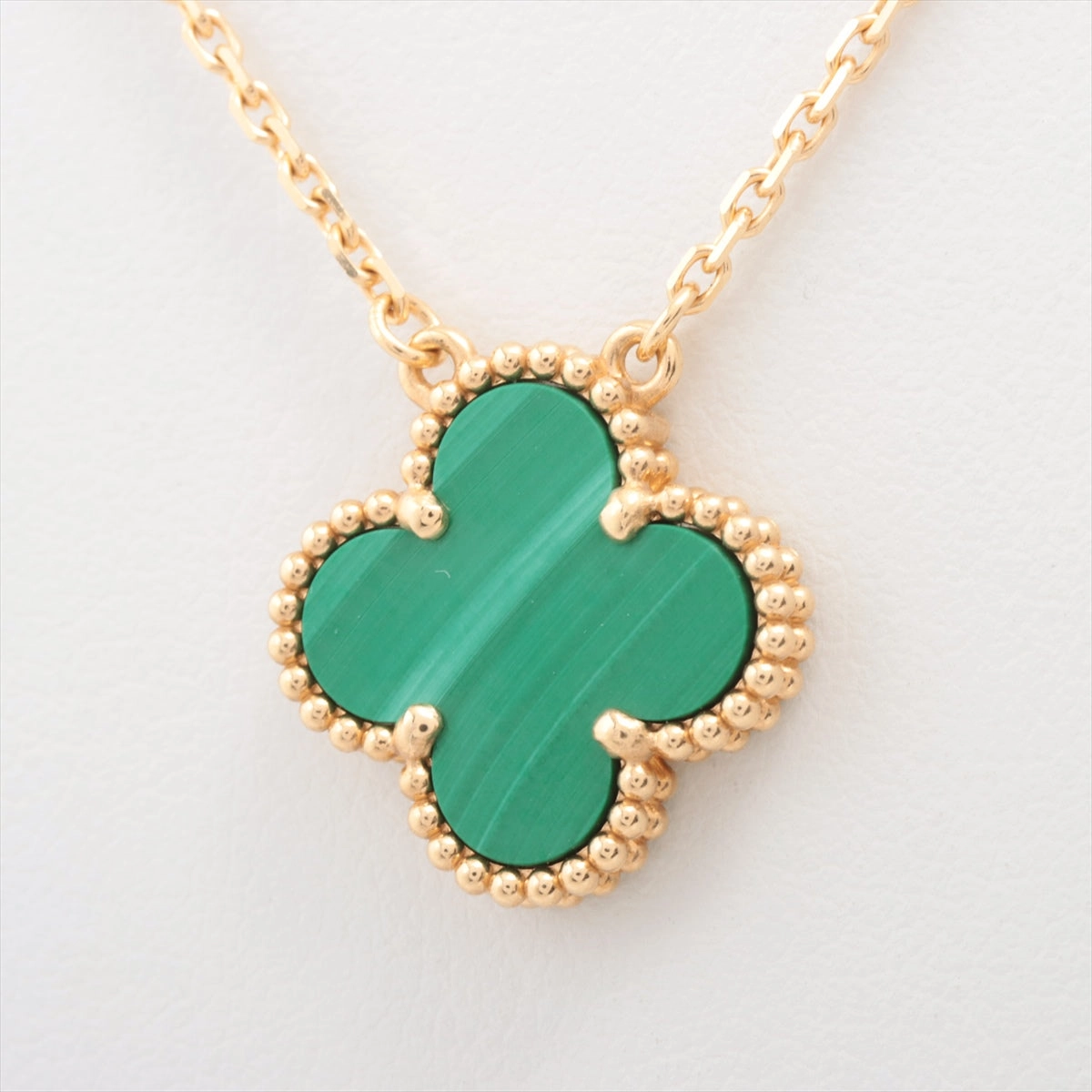 Van Cleef & Arpels Vintage Alhambra Malachite Necklace