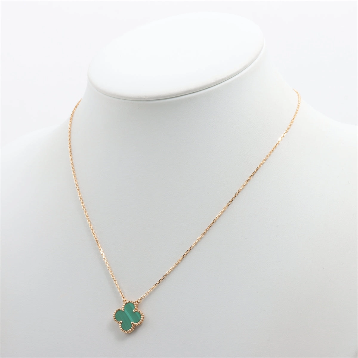Van Cleef & Arpels Vintage Alhambra Malachite Necklace