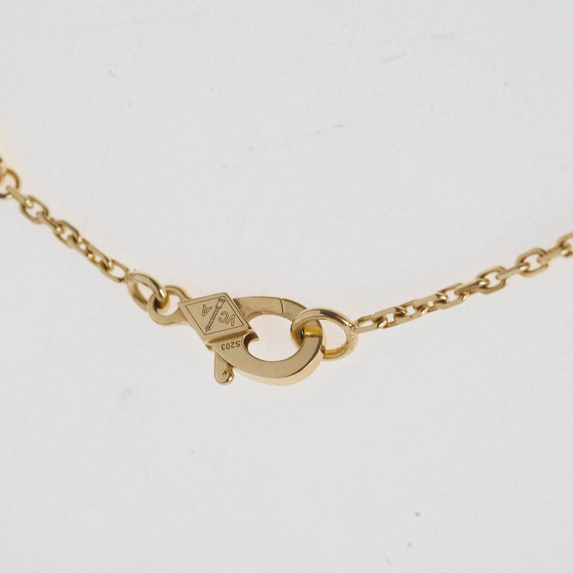Van Cleef & Arpels Vintage Guilloche Yellow Gold Pendant Necklace