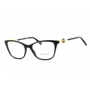 Versace Women's Eyeglasses - Clear Lens Cat Eye Shape Black Acetate Frame | VE3293 GB1