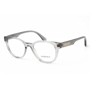 Versace Women's Eyeglasses - Clear Lens Grey Plastic Round Shape Frame | 0VE3317 593