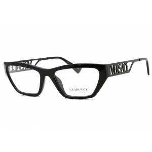 Versace Women's Eyeglasses - Full Rim Black Plastic/Metal Cat Eye | 0VE3327U 5232