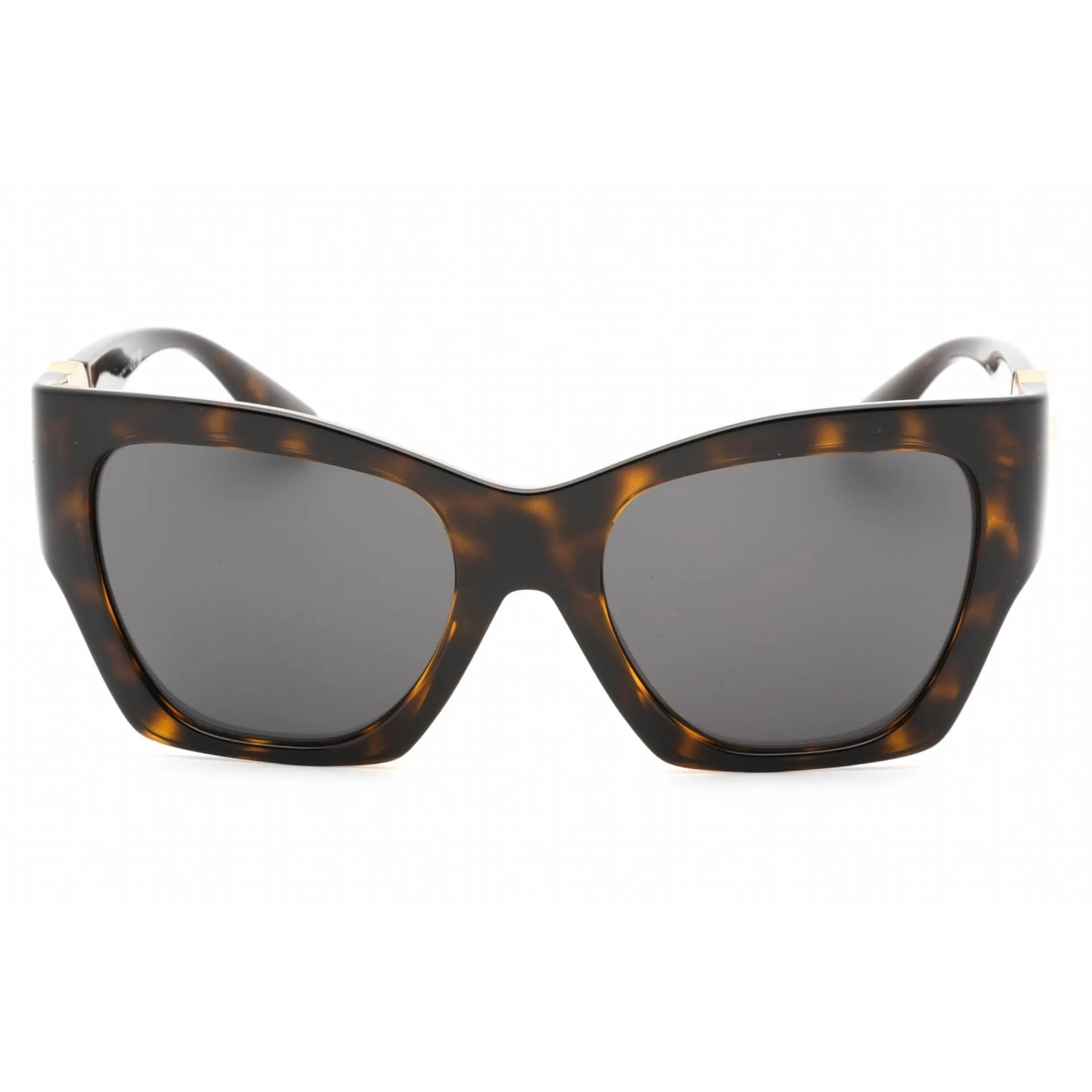 Versace Women's Sunglasses - Dark Havana Plastic Frame Dark Grey Lens | 0VE4452 108/87