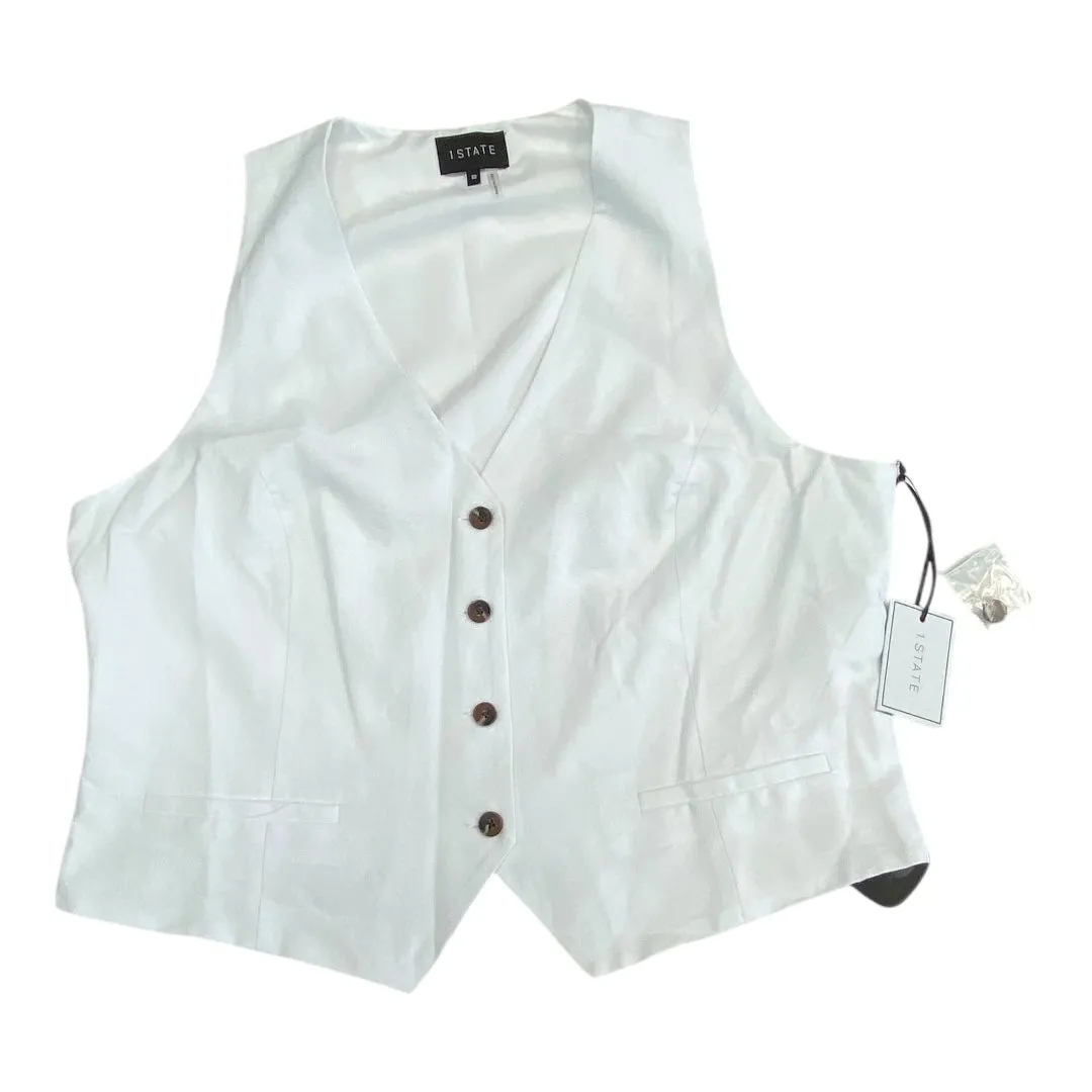 Vest Other By 1.State In White, Size:18
