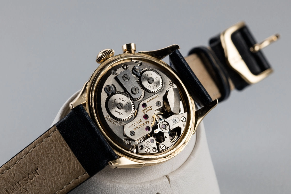 Vulcain 10K YG Cricket Alarm Watch