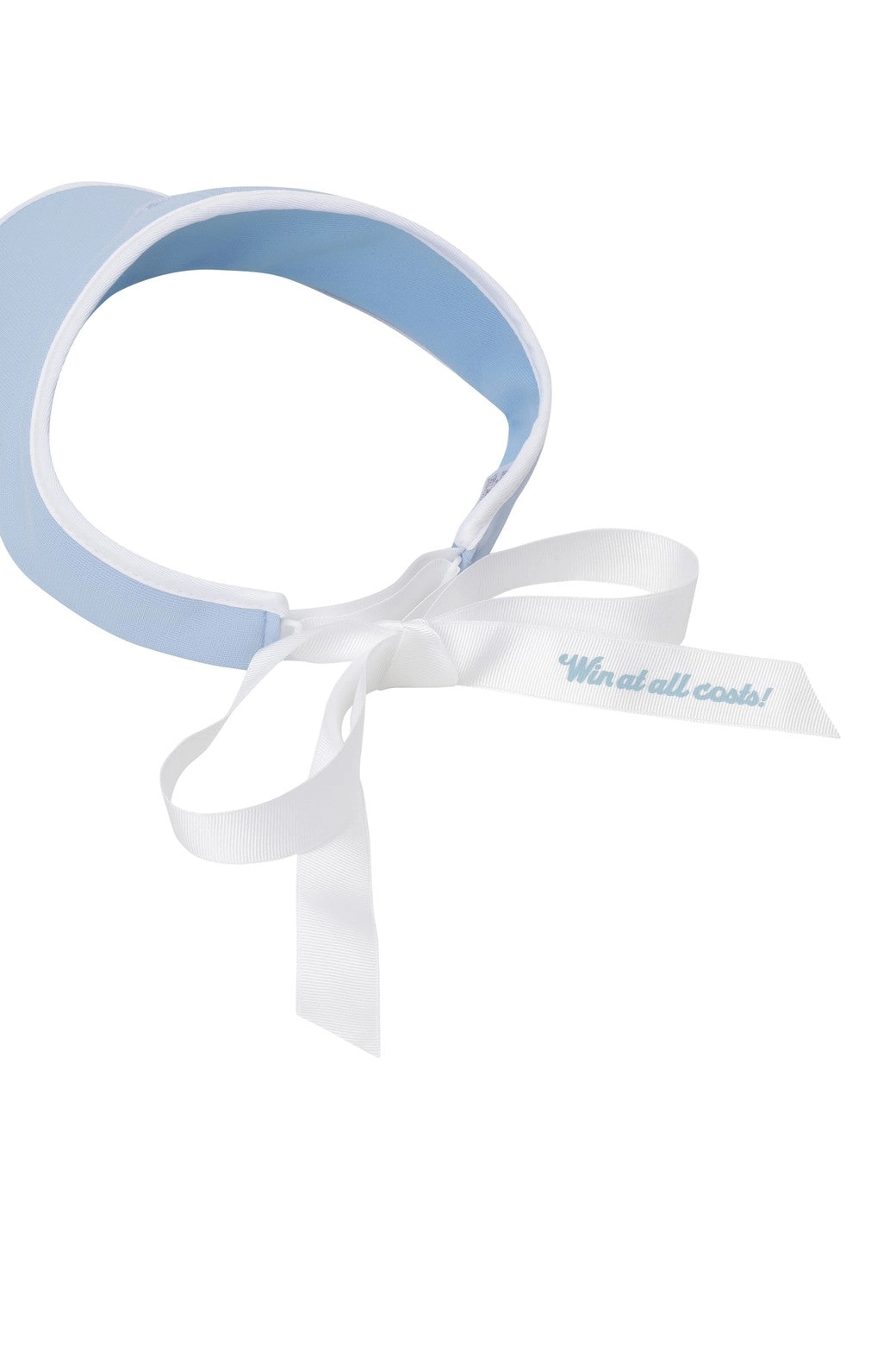 Women Ribbon Visor Light Blue