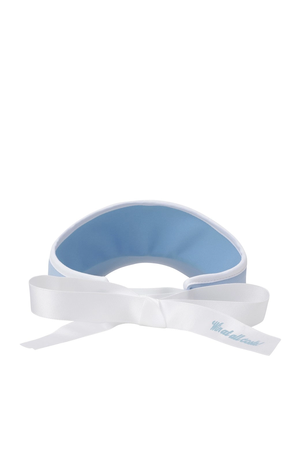 Women Ribbon Visor Light Blue