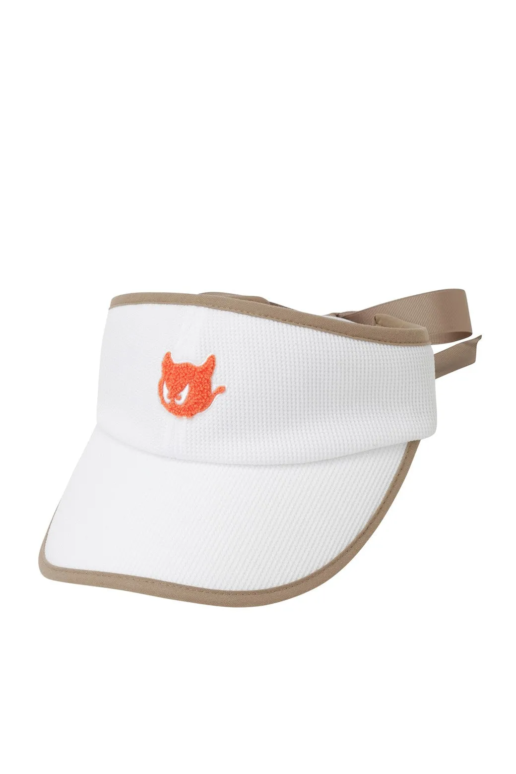 Women Ribbon Visor Light Brown