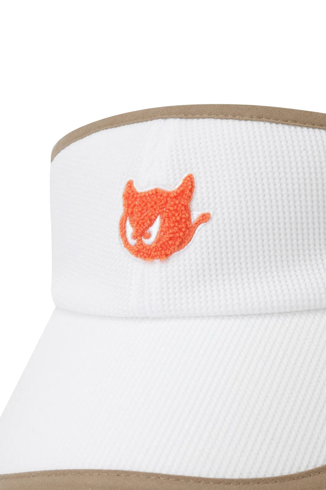 Women Ribbon Visor Light Brown