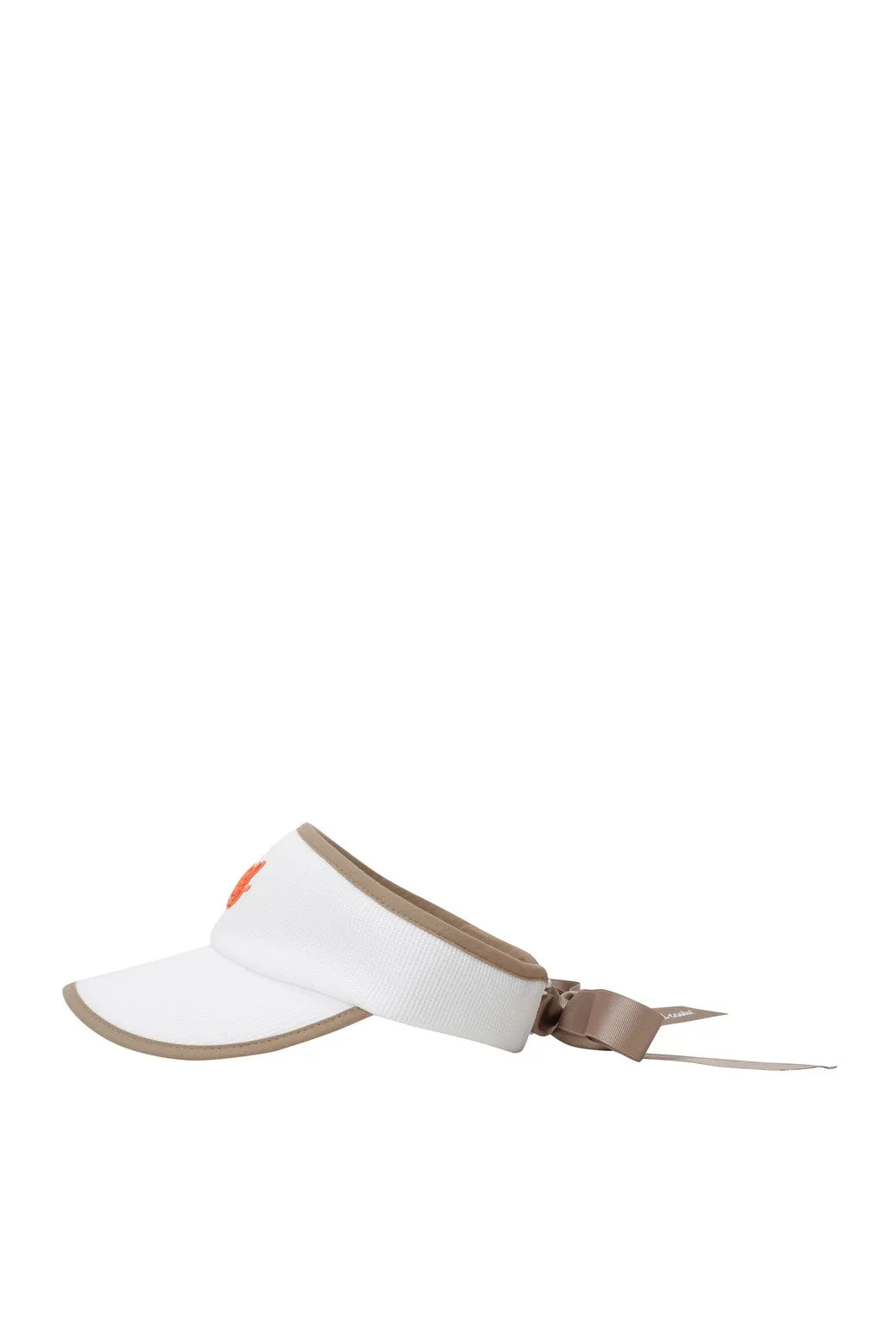 Women Ribbon Visor Light Brown