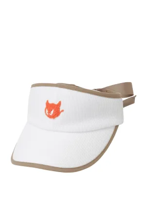 Women Ribbon Visor Light Brown