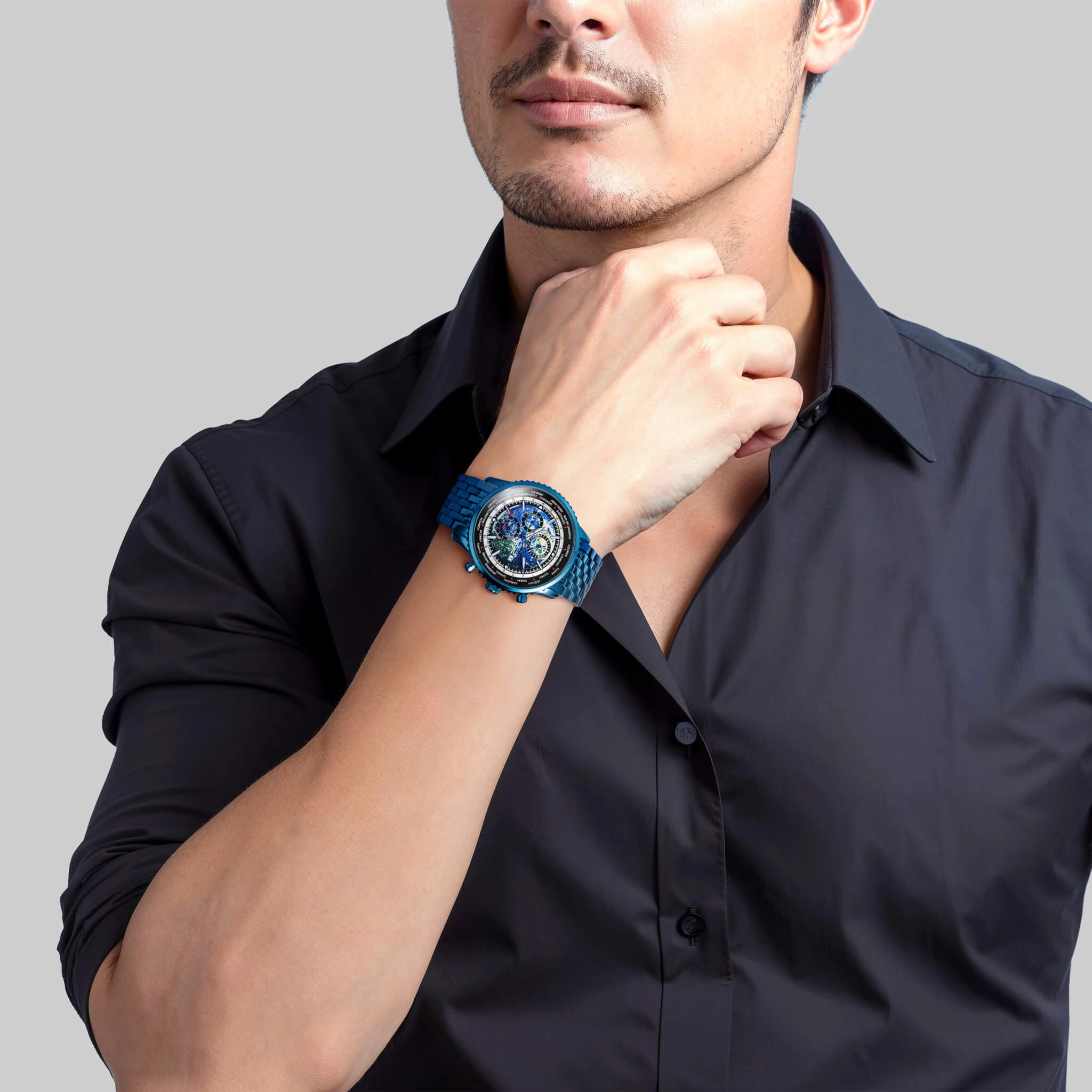 World Time Blue Men's Watch