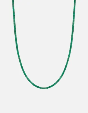 Zane Agate Necklace, Sterling Silver