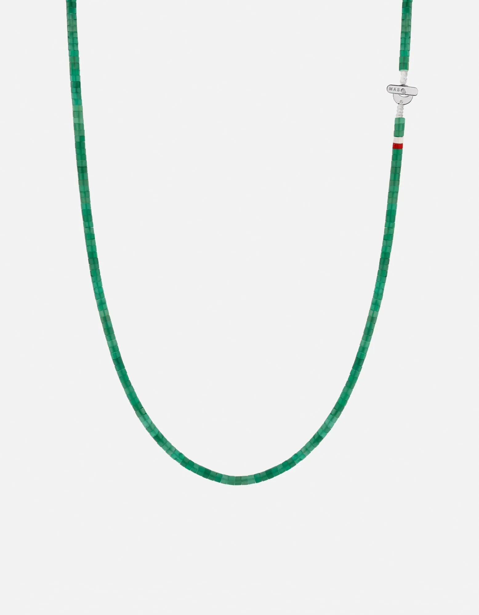 Zane Agate Necklace, Sterling Silver