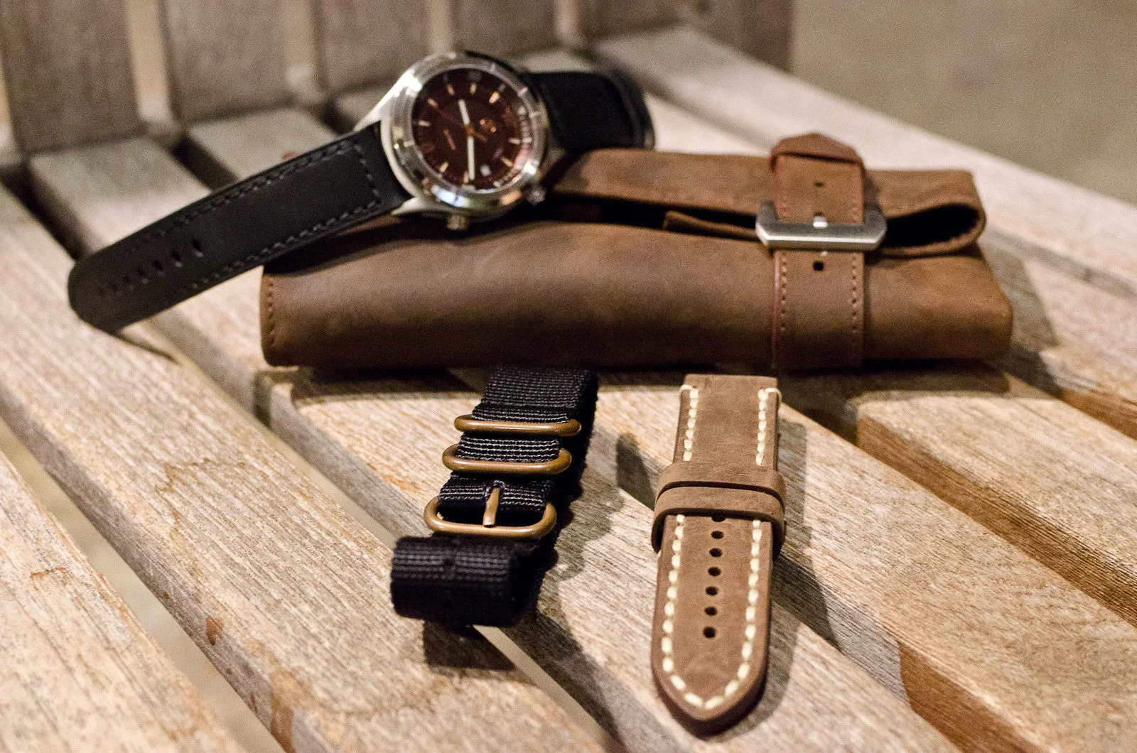Zelos Helmsman Brown Dial