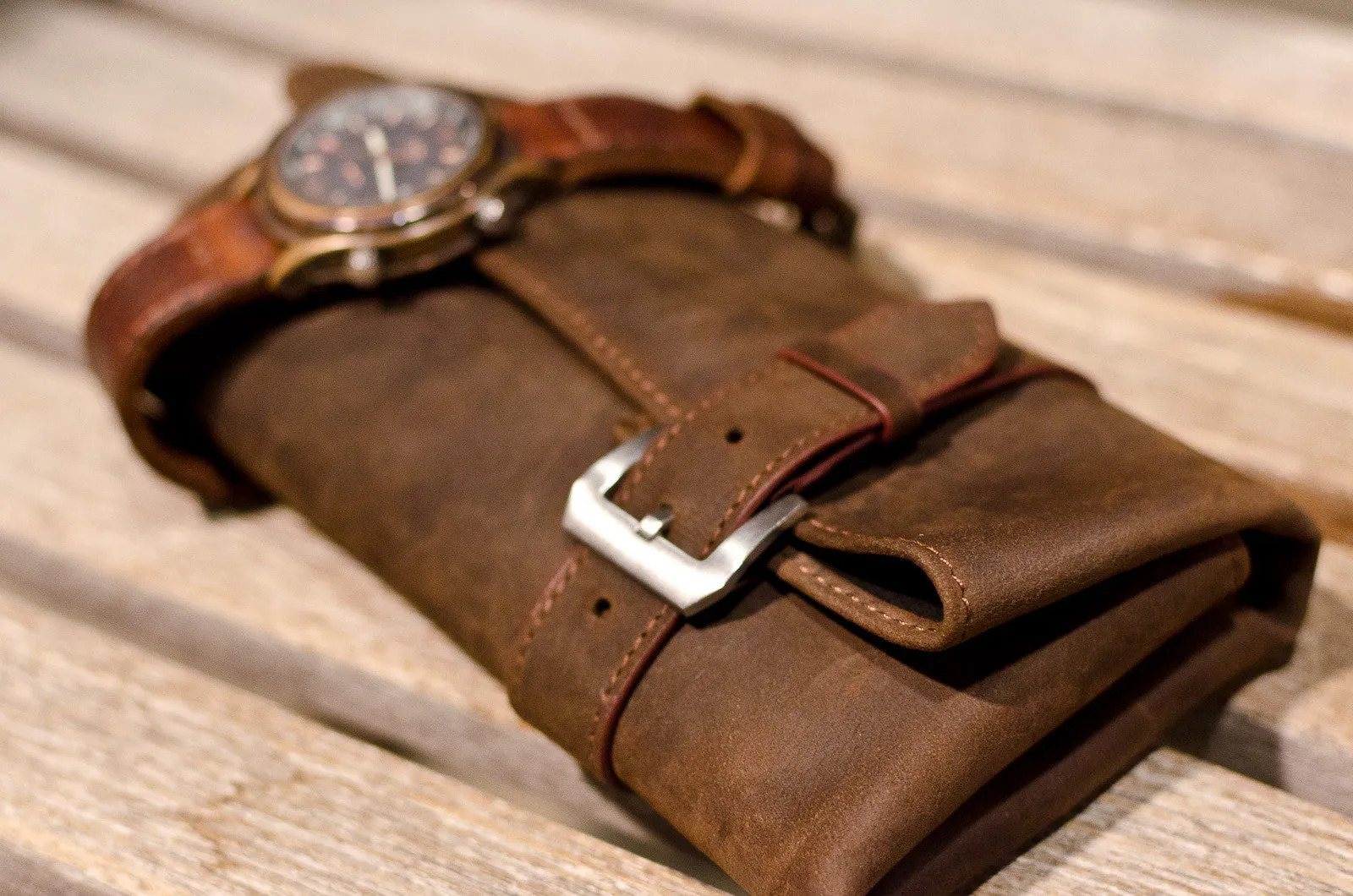 Zelos Helmsman Brown Dial